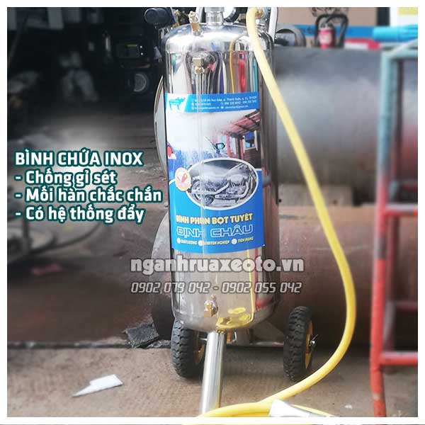 bình chứa bọt tuyết rửa xe