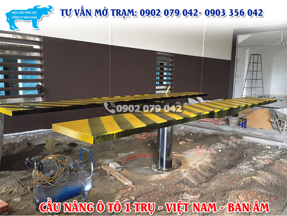 cầu nâng ô tô 1 trụ