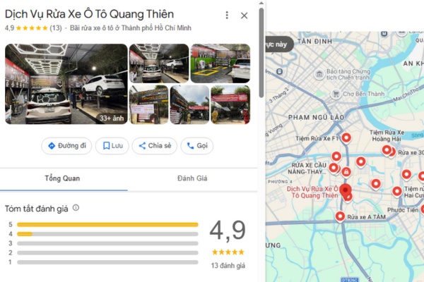Khuyến khích khách hàng đánh giá 5 sao sau khi sử dụng dịch vụ để tăng uy tín