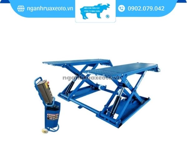 Cầu nâng kiểu xếp di động có thiết kế nhỏ gọn, giúp tối ưu không gian