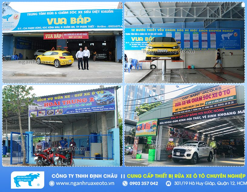 mẫu bảng hiệu tiệm rửa xe ô tô