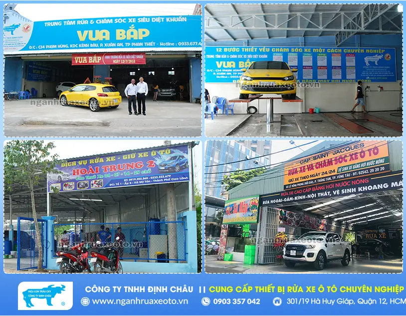 chi phí thuê mặt bằng mở gara ô tô