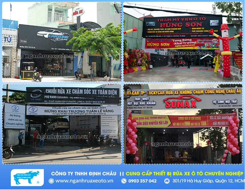 gara rửa xe ô tô