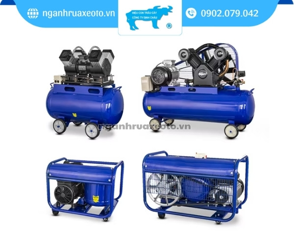 Máy nén khí piston là một trong những thiết bị không thể thiếu trong các gara