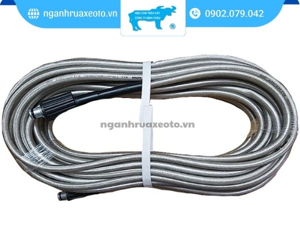 Máy rửa xe bị yếu vì dùng dây cao áp quá dài