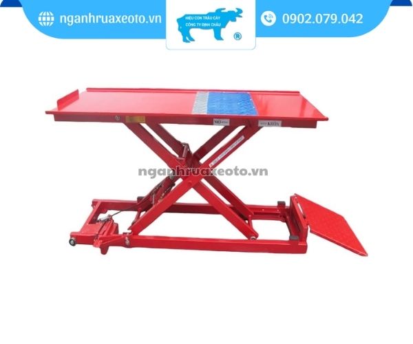 Bàn nâng xe máy cơ