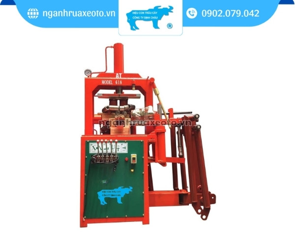 Máy nắn khung càng xe ép thủy lực giúp nắn chỉnh khung càng cong vênh về hình dạng ban đầu