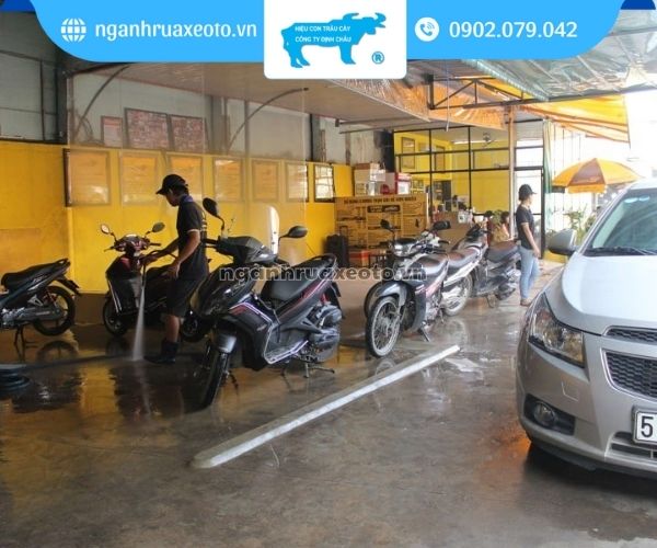 Rửa xe máy kết hợp ô tô mở rộng khách hàng, tận dụng thiết bị chung và tăng lợi nhuận