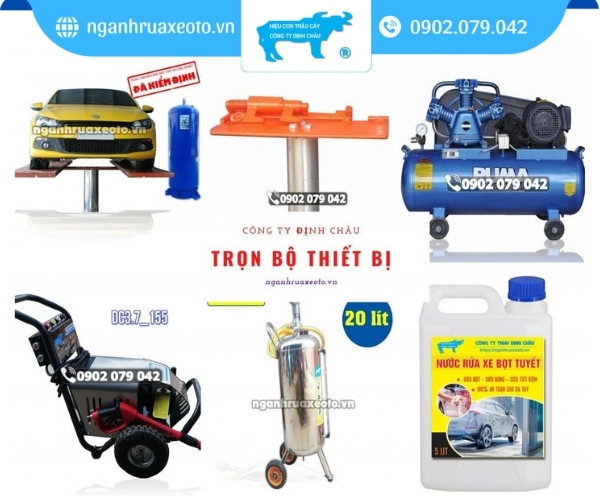 Đầu tư thiết bị rửa xe chất lượng