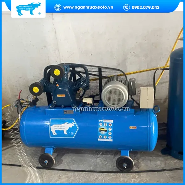 Máy nén khí phục vụ cho nhiều hoạt động tại tiệm