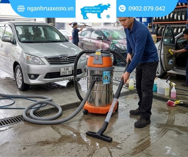 Máy hút bụi có hút nước được không trên thực tế
